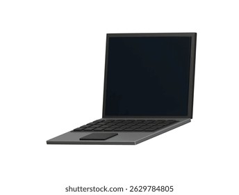 Laptop-Symbol 3D-Illustration rendern