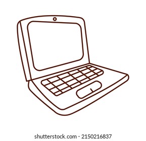 Laptop icon. Back to School design element. Vector illustration