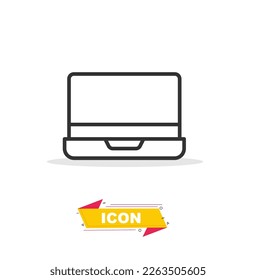 Laptop icon in black colour