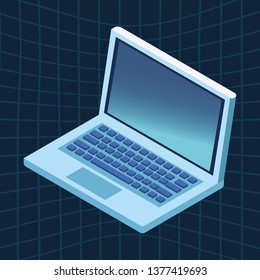 laptop icon cartoon
