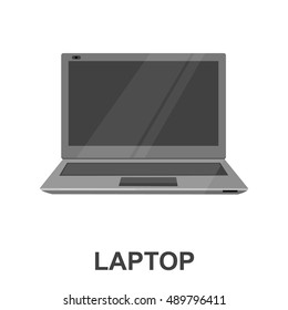 Laptop icon cartoon. Single PC icon from the big technology set.