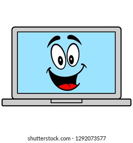 Laptop Icon Cartoon Vector Cartoon Illustration Stock Vector (Royalty ...