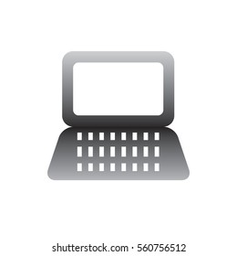 Laptop Icon in Color Gradient Vector