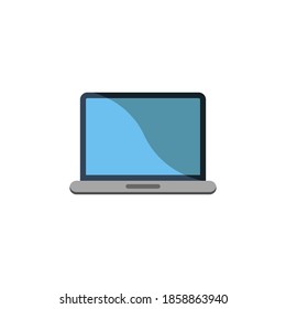 laptop icon of color style vector illustration design