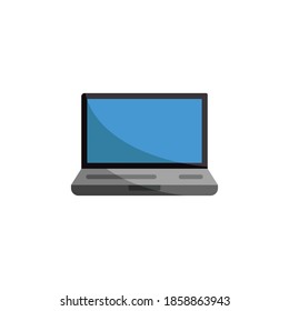 laptop icon of color style vector illustration design