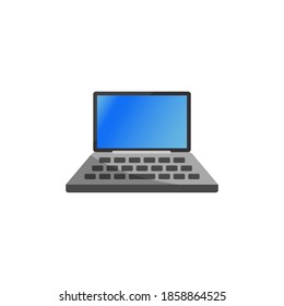 laptop icon of color style vector illustration design