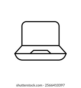 Laptop icon. Computer hardware icon design. vector graphic