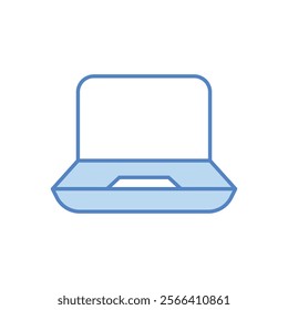 Laptop icon. Computer hardware icon design. vector graphic