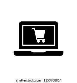 Laptop icon, computer logo vector illustration.