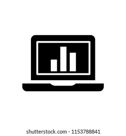 Laptop icon, computer logo vector illustration.