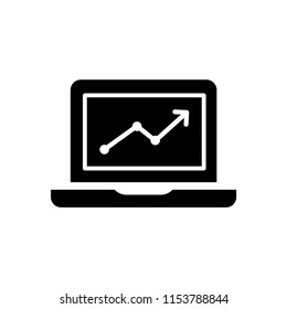 Laptop icon, computer logo vector illustration.