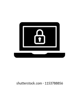 Laptop icon, computer logo vector illustration.