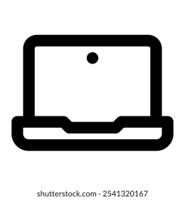 Laptop icon. laptop, computer, pc, device, technology, business, office, screen, electronic, work. Vector icon illustration