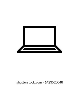 Laptop Icon. Computer Scree Sign