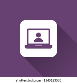 laptop icon. computer sign