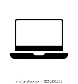 Icono de portátil.  vector de icono de equipo. modificable por color