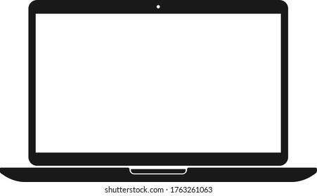 Laptop icon, computer icon vector illustration  
