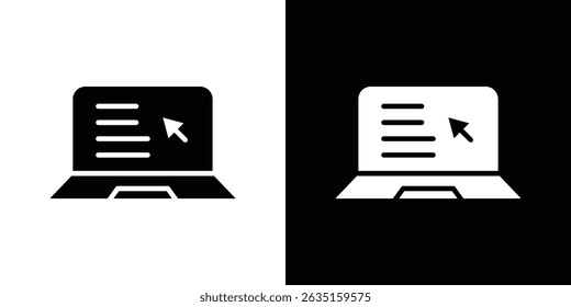Laptop-Icon-Konzept, Vektorgrafik