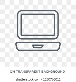 Laptop icon. Laptop design concept from Electronic devices collection. Simple element vector illustration on transparent background.