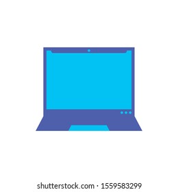 laptop icon design, Digital technology communication social media internet web and wireless theme Vector illustration