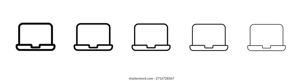 Laptop icon design, logo, app, UI. Vector illustration, EPS