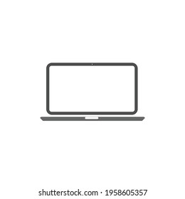 laptop icon design. laptop  screen flat vector icon. simple icon laptop concept