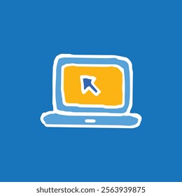 Laptop Icon Design for Technology, Digital Tools, and Modern Connectivity