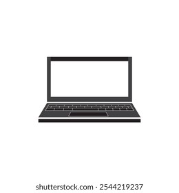 laptop icon design technology illustration vector abstract