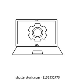laptop icon design template