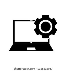 laptop icon design template