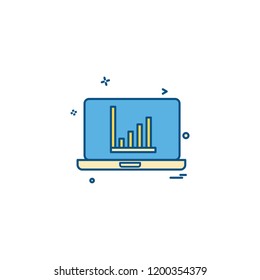 Laptop icon design vector 