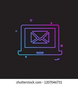 Laptop icon design vector 