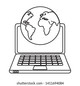 Laptop icon design vector illustration