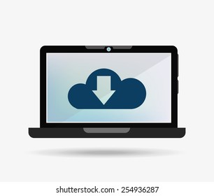 laptop icon design, vector illustration eps10 graphic 
