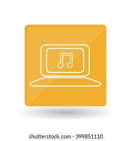 laptop icon design, vector illustration