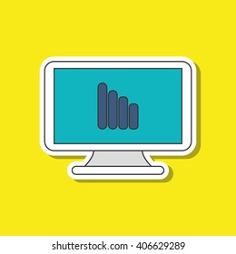 laptop icon design, vector illustration