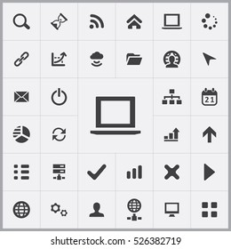 laptop icon. development, soft icons universal set for web and mobile