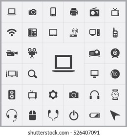 laptop icon. device icons universal set for web and mobile