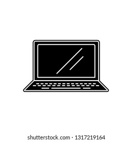 a laptop icon. Element of Appliances for mobile concept and web apps icon. Glyph, flat icon for website design and development, app development