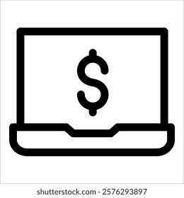 Laptop Icon Element For Design