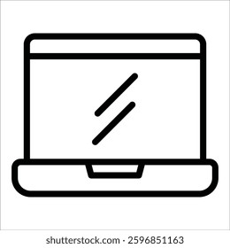 Laptop Icon Element For Design