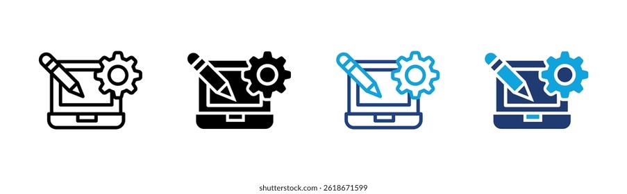 Elemento de icono de portátil para diseño
