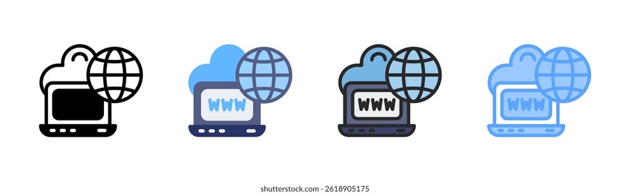 Laptop Icon Element For Design