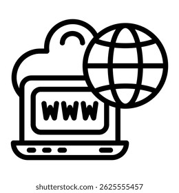 Laptop Icon Element For Design