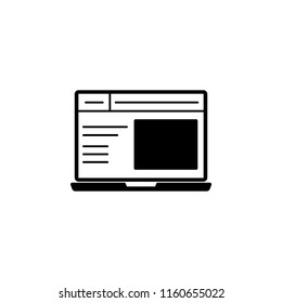 laptop icon. Element of simple icon. Premium quality graphic design icon. Signs and symbols collection icon for websites, web design, mobile app