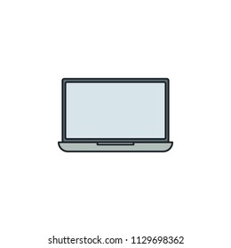 a laptop icon. Element of technology icon for mobile concept and web apps. Field outline a laptop icon can be used for web and mobile. Premium icon