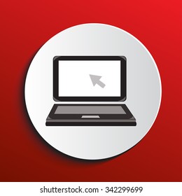 laptop icon eps 10