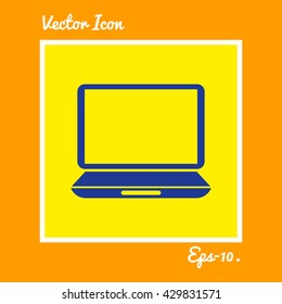 Laptop Icon. Eps-10.