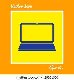 Laptop Icon. Eps-10.