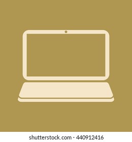 Laptop Icon. Eps-10.